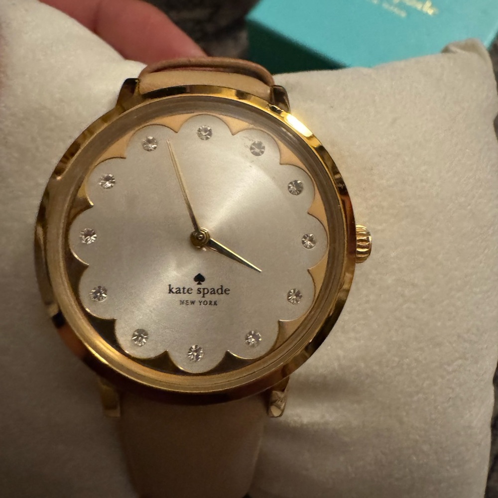 Kate Spade Gold and Beige Watch